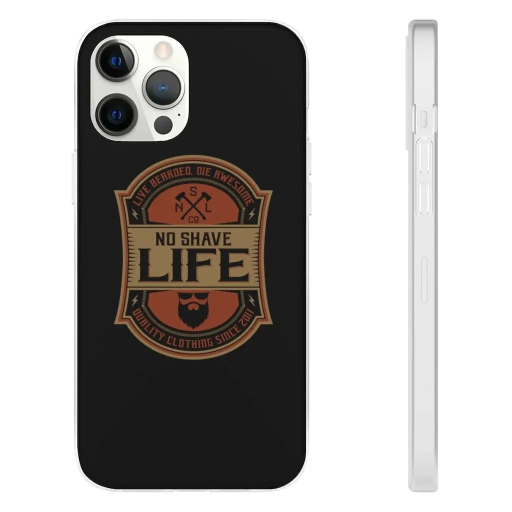 Live Bearded, Die Awesome Black Durable Phone Case|Phone Case