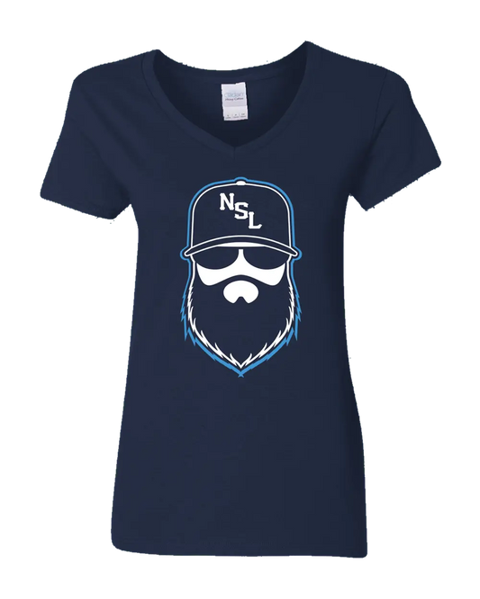 Tennessee Gridiron Blue Ladies V-Neck Shirt|Ladies V-Neck