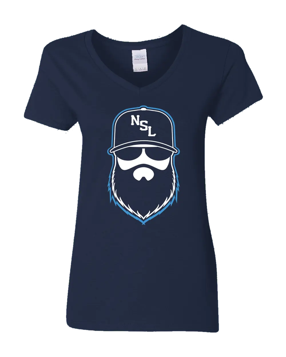 Tennessee Gridiron Blue Ladies V-Neck Shirt|Ladies V-Neck