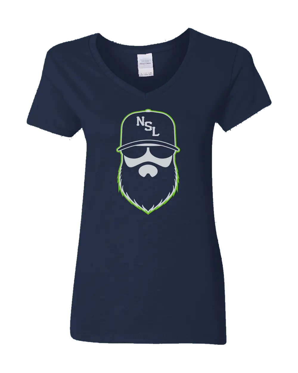 Seattle Gridiron Blue Ladies V-Neck Shirt|Ladies V-Neck