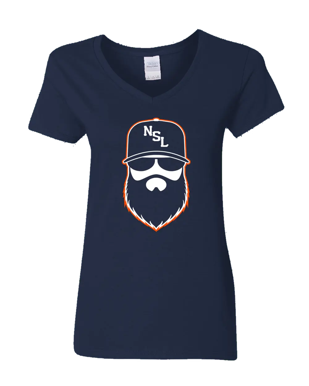 Denver Gridiron Blue Ladies V-Neck Shirt|Ladies V-Neck