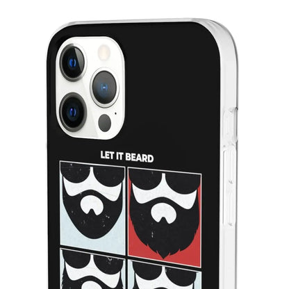 Let it Beard Black Durable Phone Case|Phone Case