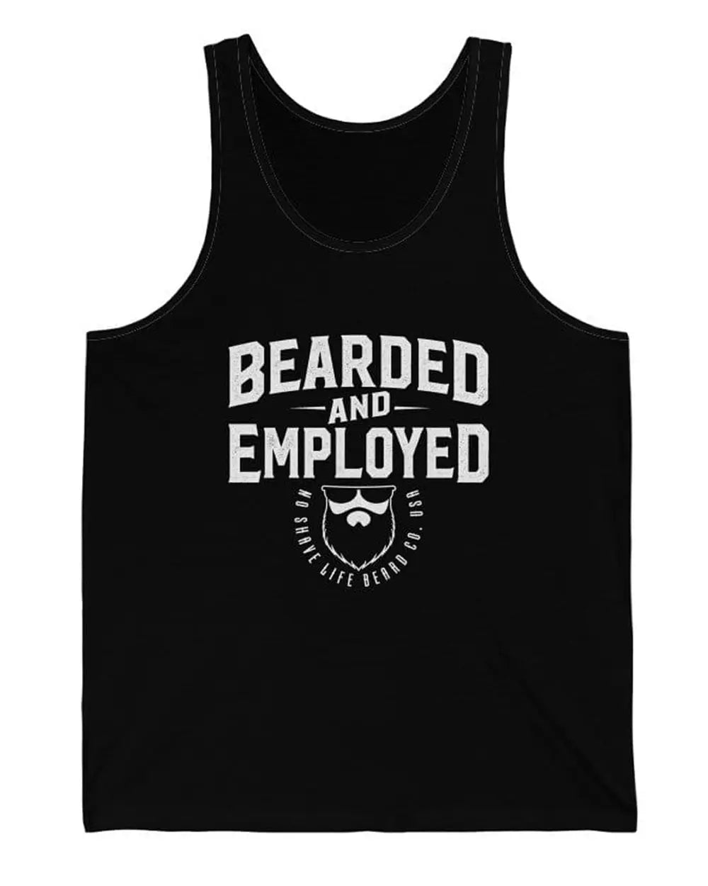 Bearded and Employed Black Men's Tank Top|Mens Tank Top