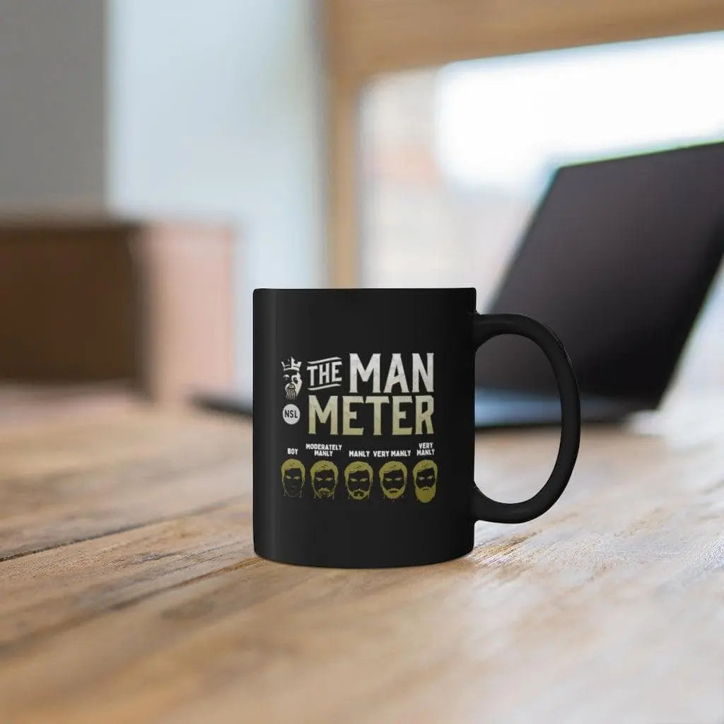 The Man Meter Black Ceramic Coffee Mug|Mug