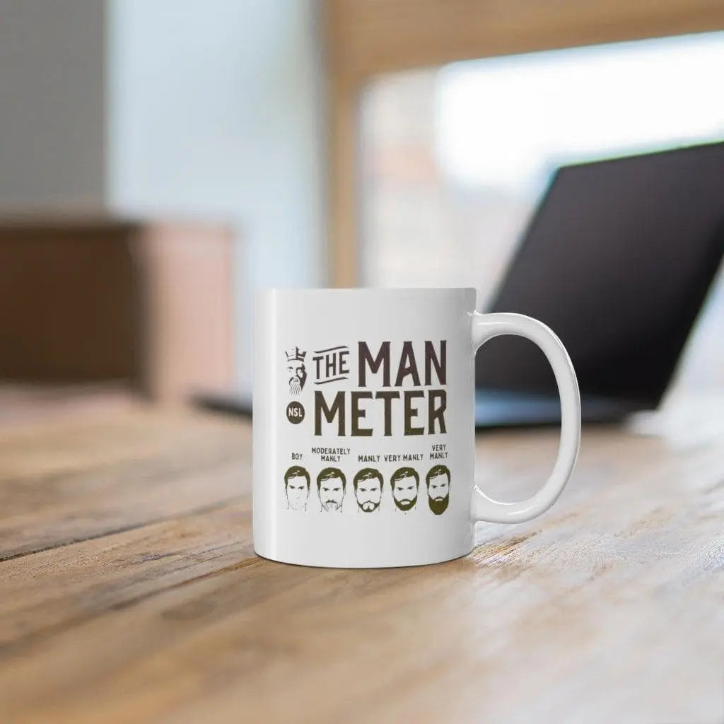 The Man Meter White Ceramic Coffee Mug|Mug