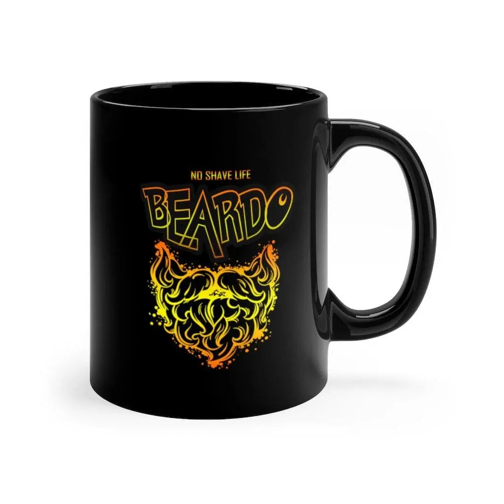 Beardo Black Ceramic Coffee Mug|Mug