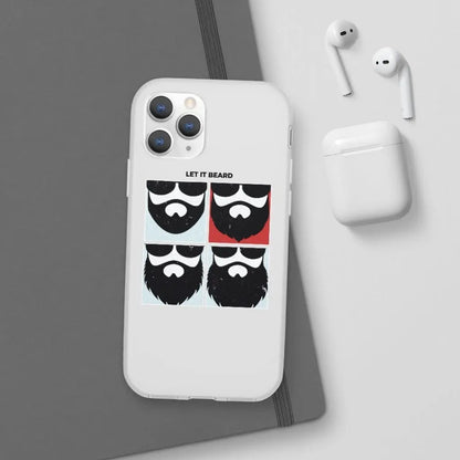 Let it Beard White Durable Phone Case|Phone Case