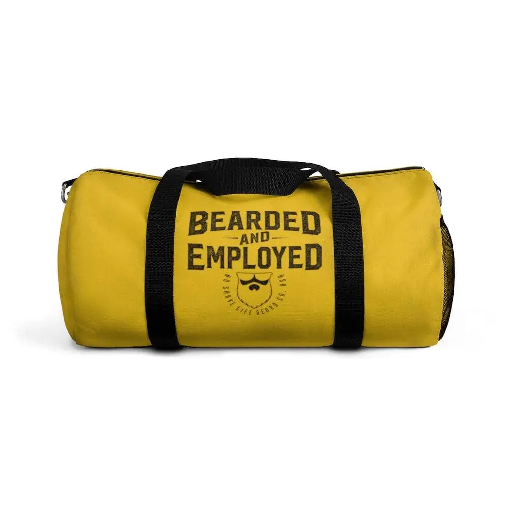 Bearded and Employed Yellow Duffel Bag