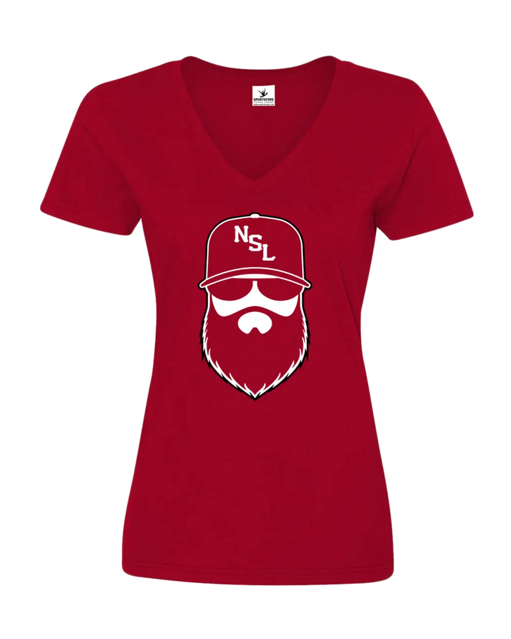 Arizona Gridiron Red Ladies V-Neck Shirt|Ladies V-Neck