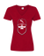 Camisa roja con cuello en V para mujer Arizona Gridiron|Cuello en V para mujer