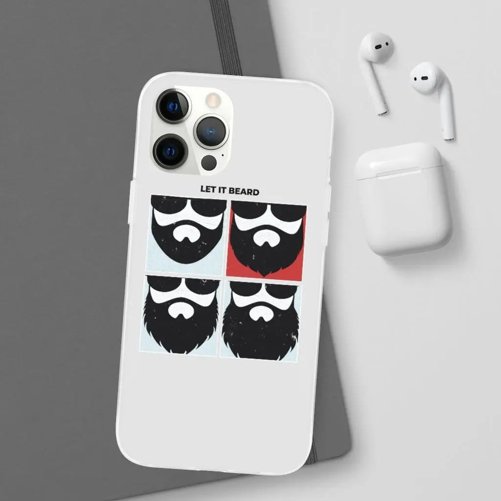 Let it Beard White Durable Phone Case|Phone Case