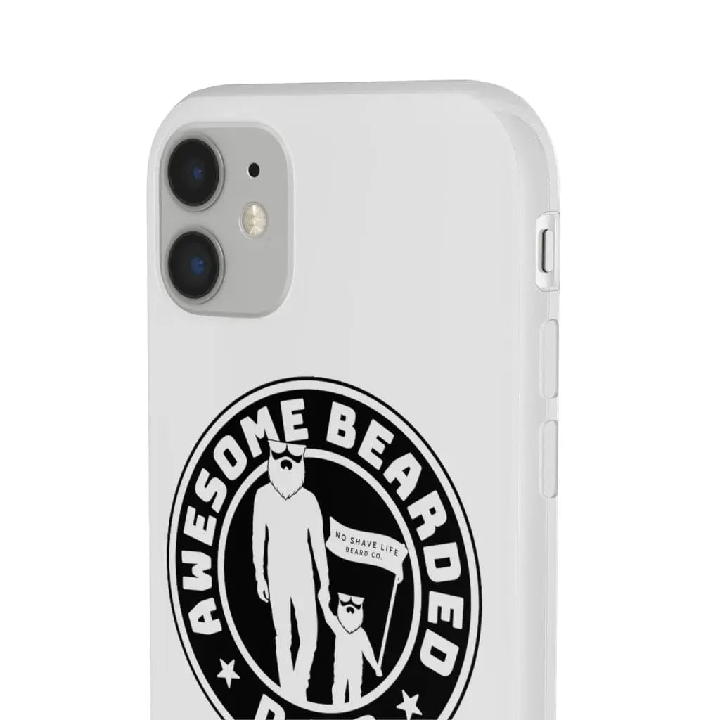 AWESOME BEARDED DAD White Durable Phone Case|Phone Case