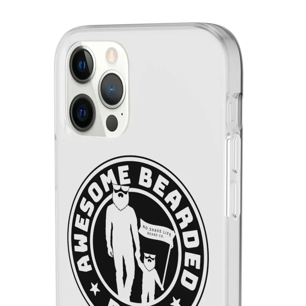 AWESOME BEARDED DAD White Durable Phone Case|Phone Case