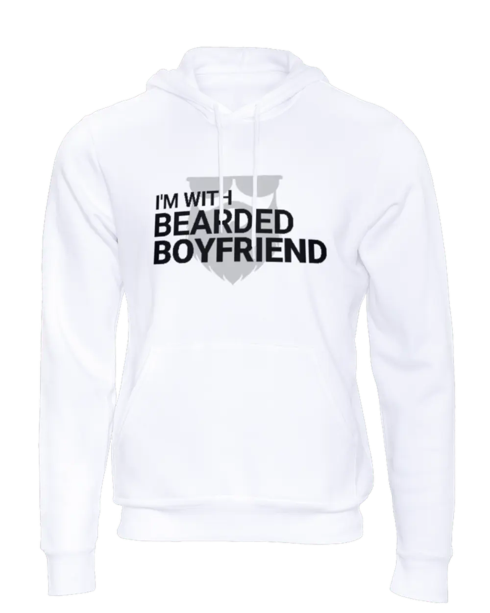 I'm With Bearded Boyfriend/Bearded Boyfriend Couple Hoodie|Couple Hoodies