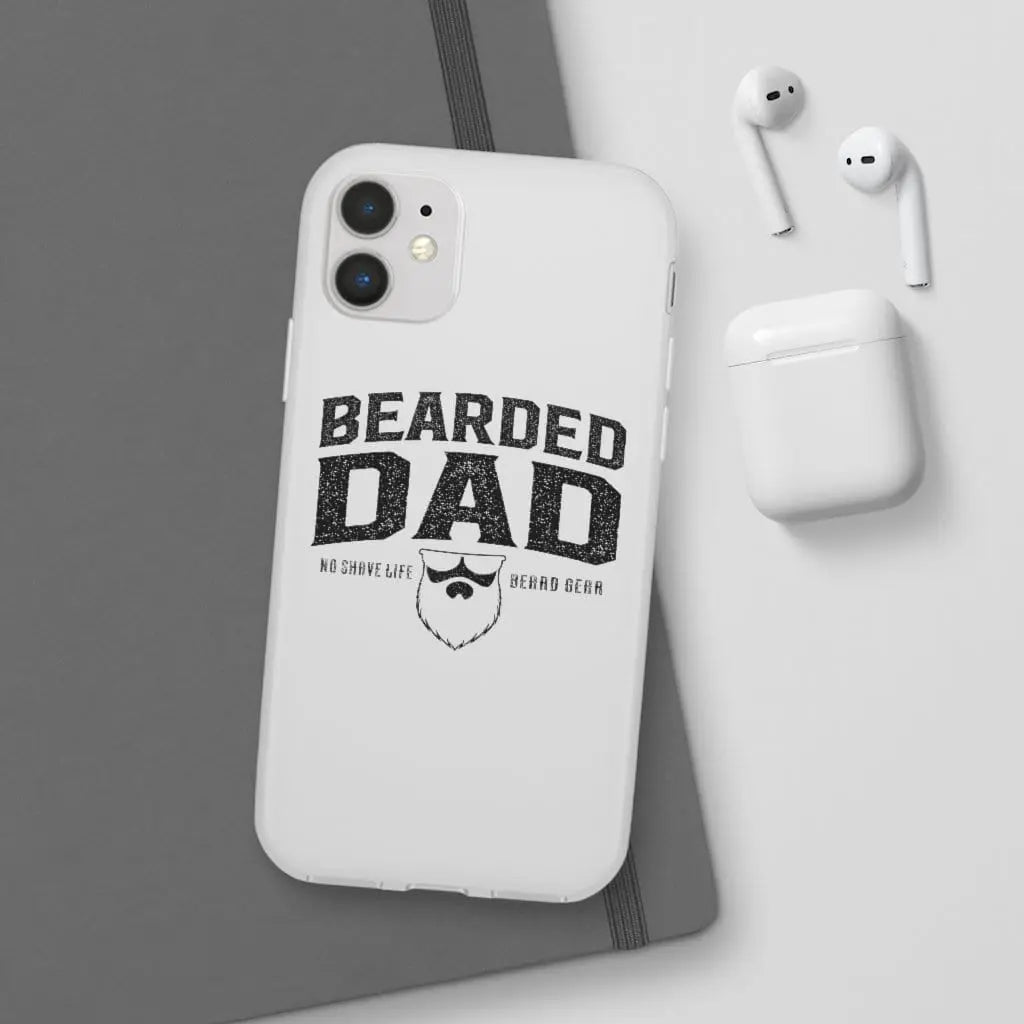 Bearded Dad White Durable Phone Case|Phone Case