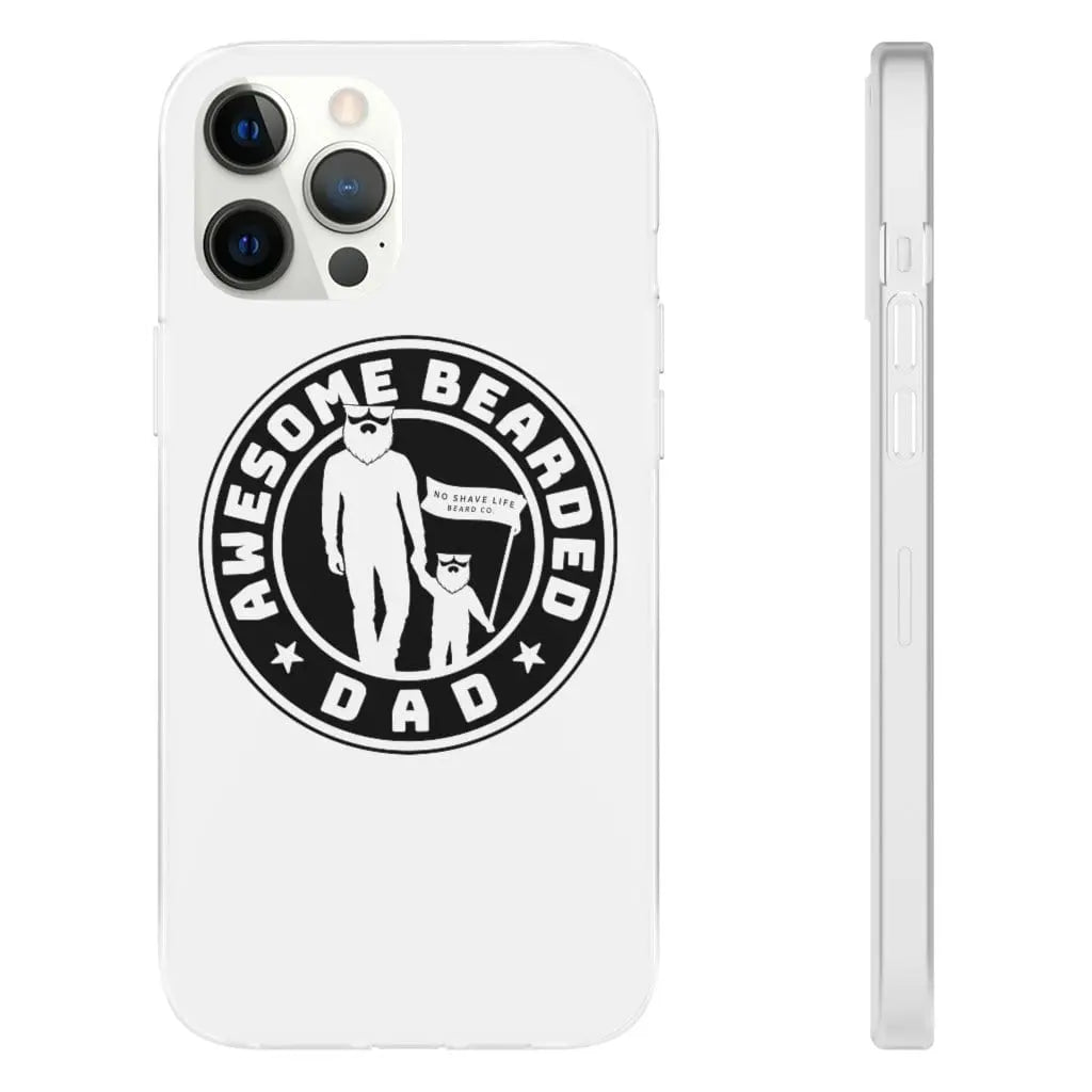 AWESOME BEARDED DAD White Durable Phone Case|Phone Case