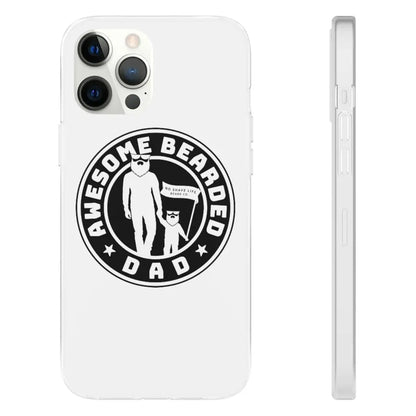 AWESOME BEARDED DAD White Durable Phone Case|Phone Case