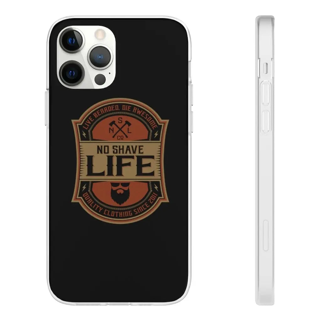 Live Bearded, Die Awesome Black Durable Phone Case|Phone Case