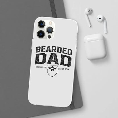 Bearded Dad White Durable Phone Case|Phone Case