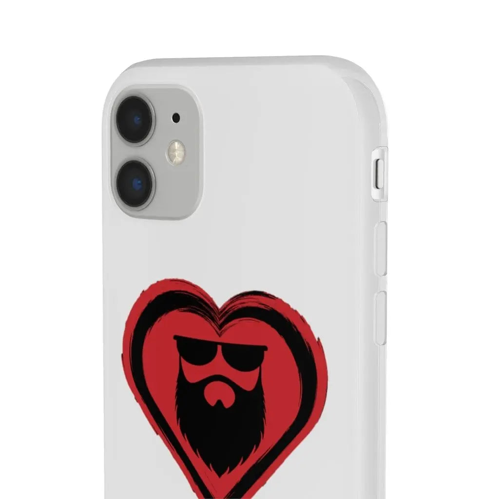 Beard Love White Durable Phone Case|Phone Case