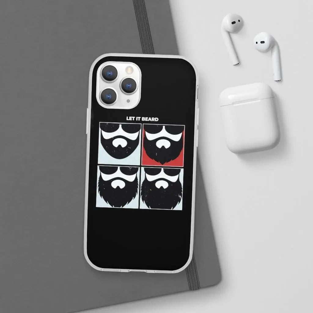 Let it Beard Black Durable Phone Case|Phone Case