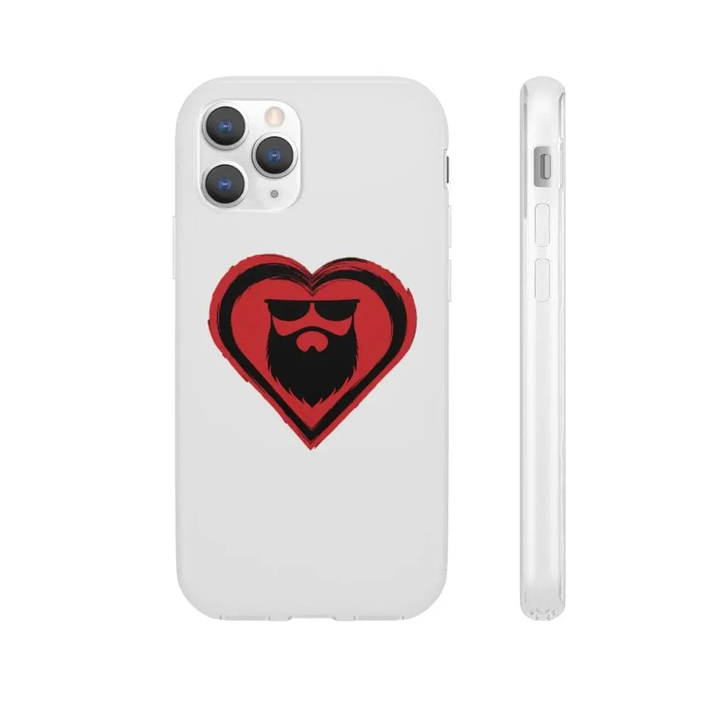 Beard Love White Durable Phone Case|Phone Case