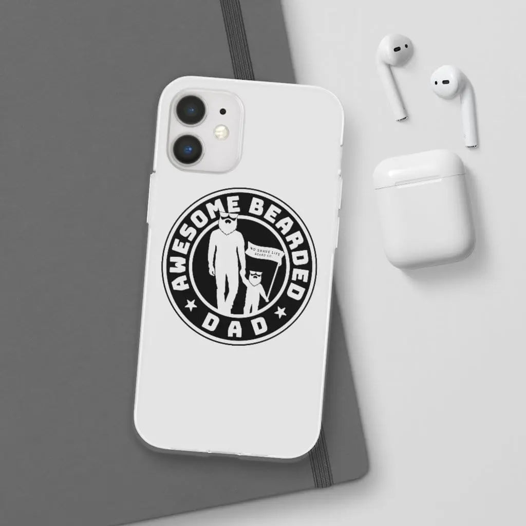 AWESOME BEARDED DAD White Durable Phone Case|Phone Case