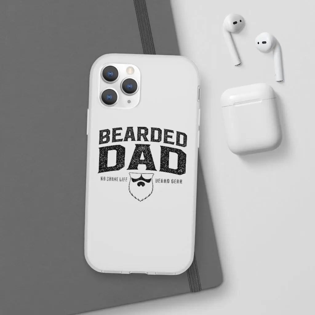 Bearded Dad White Durable Phone Case|Phone Case