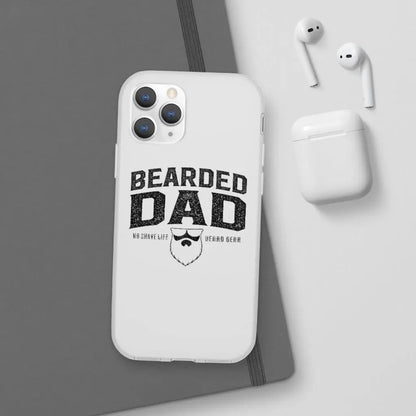 Bearded Dad White Durable Phone Case|Phone Case