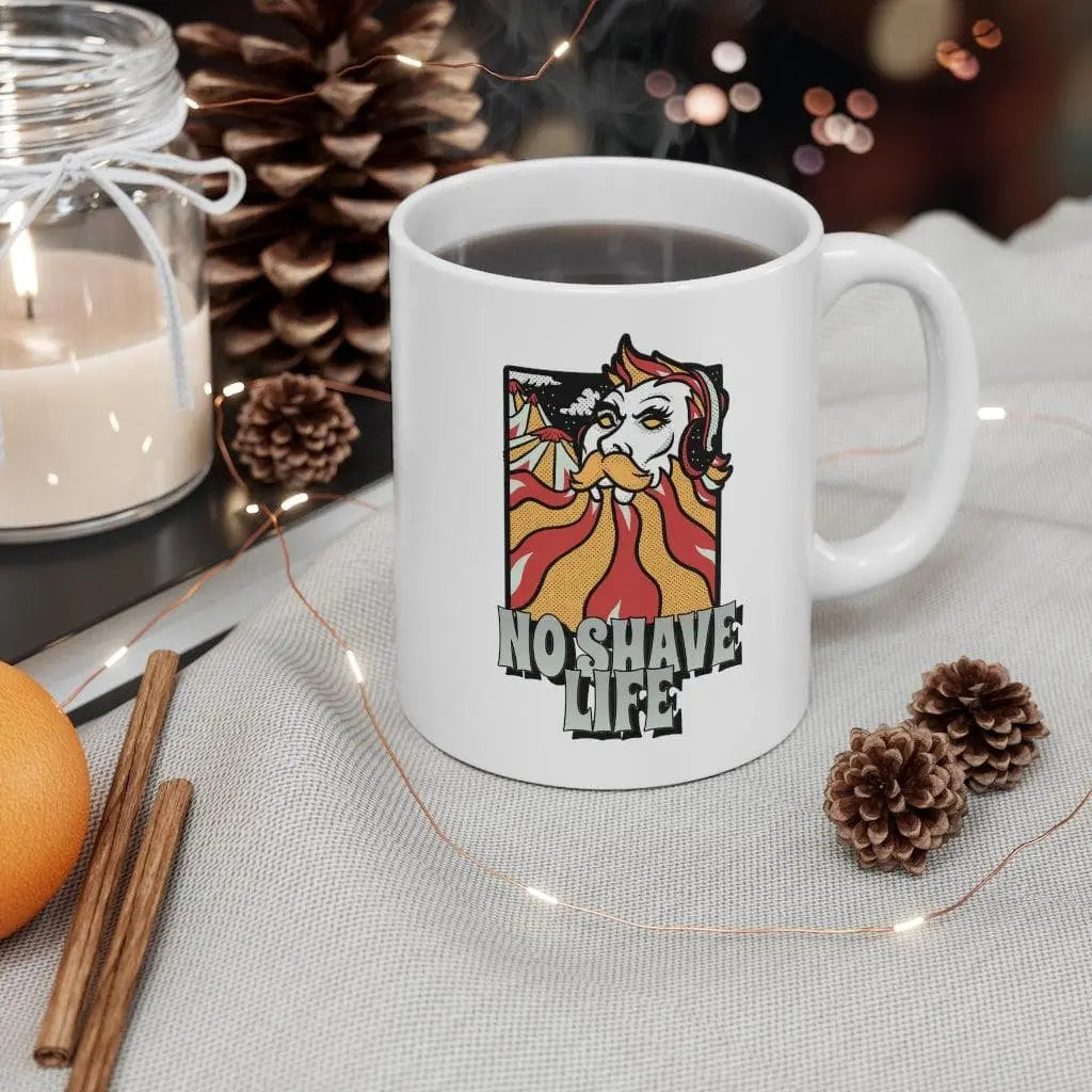 NSL Graphic White Ceramic Coffee Mug|Mug