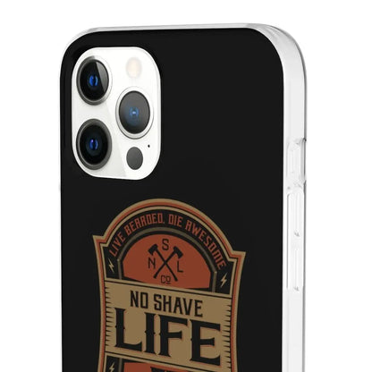 Live Bearded, Die Awesome Black Durable Phone Case|Phone Case