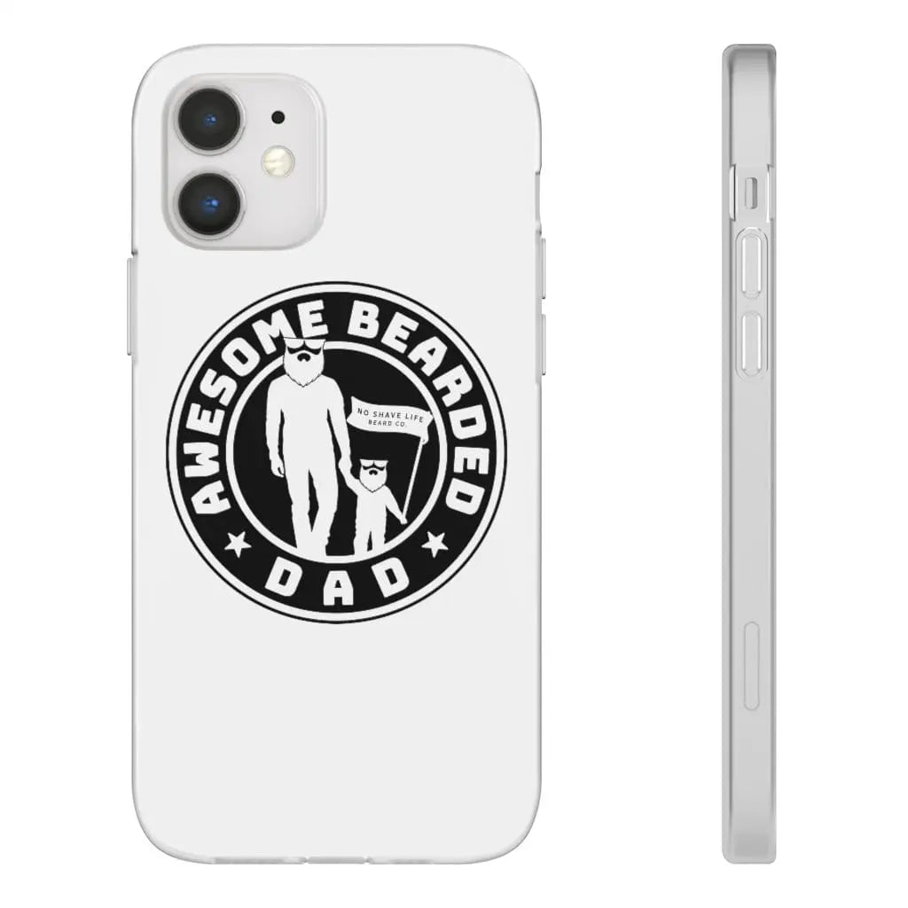 AWESOME BEARDED DAD White Durable Phone Case|Phone Case