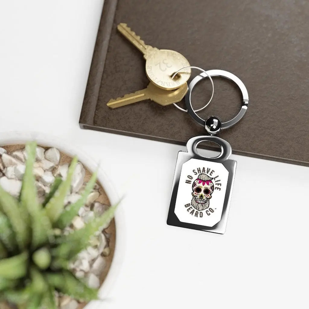 Bearded Sugar Skull Keyring|Keyring