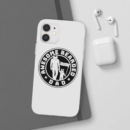 AWESOME BEARDED DAD White Durable Phone Case|Phone Case