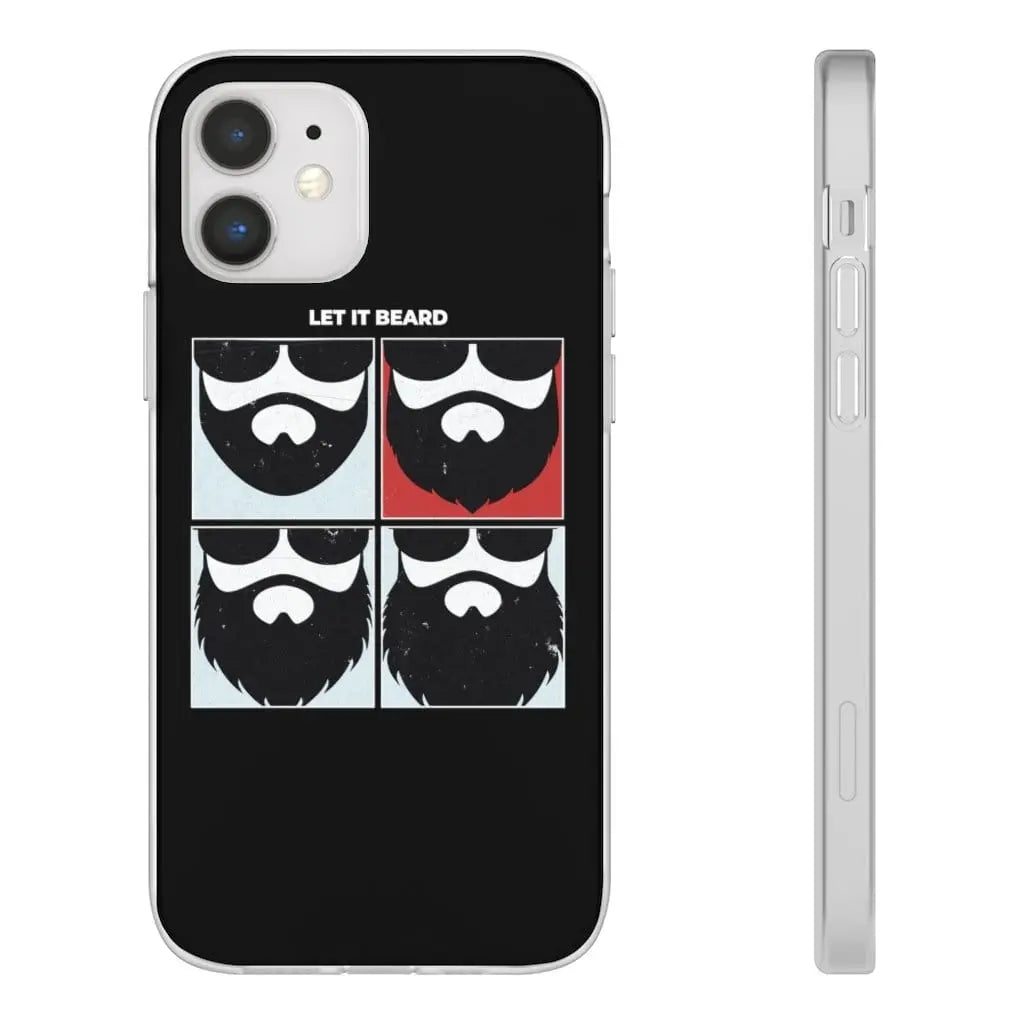 Let it Beard Black Durable Phone Case