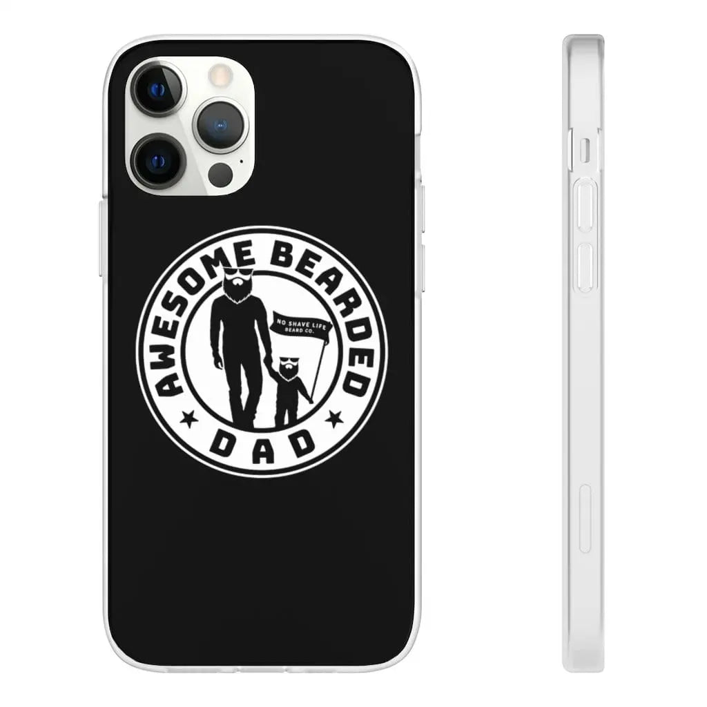 AWESOME BEARDED DAD Black Durable Phone Case|Phone Case