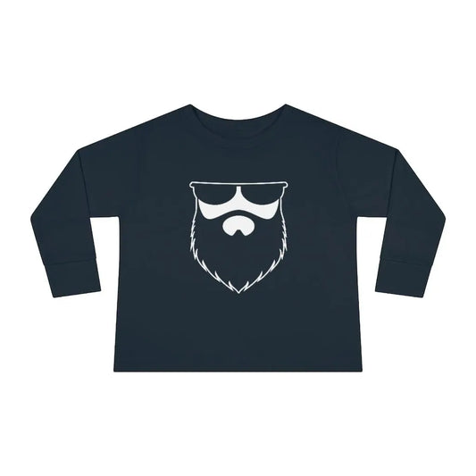 OG No Shave Life Beard Toddler Long Sleeve Shirt|Toddler Long Sleeve