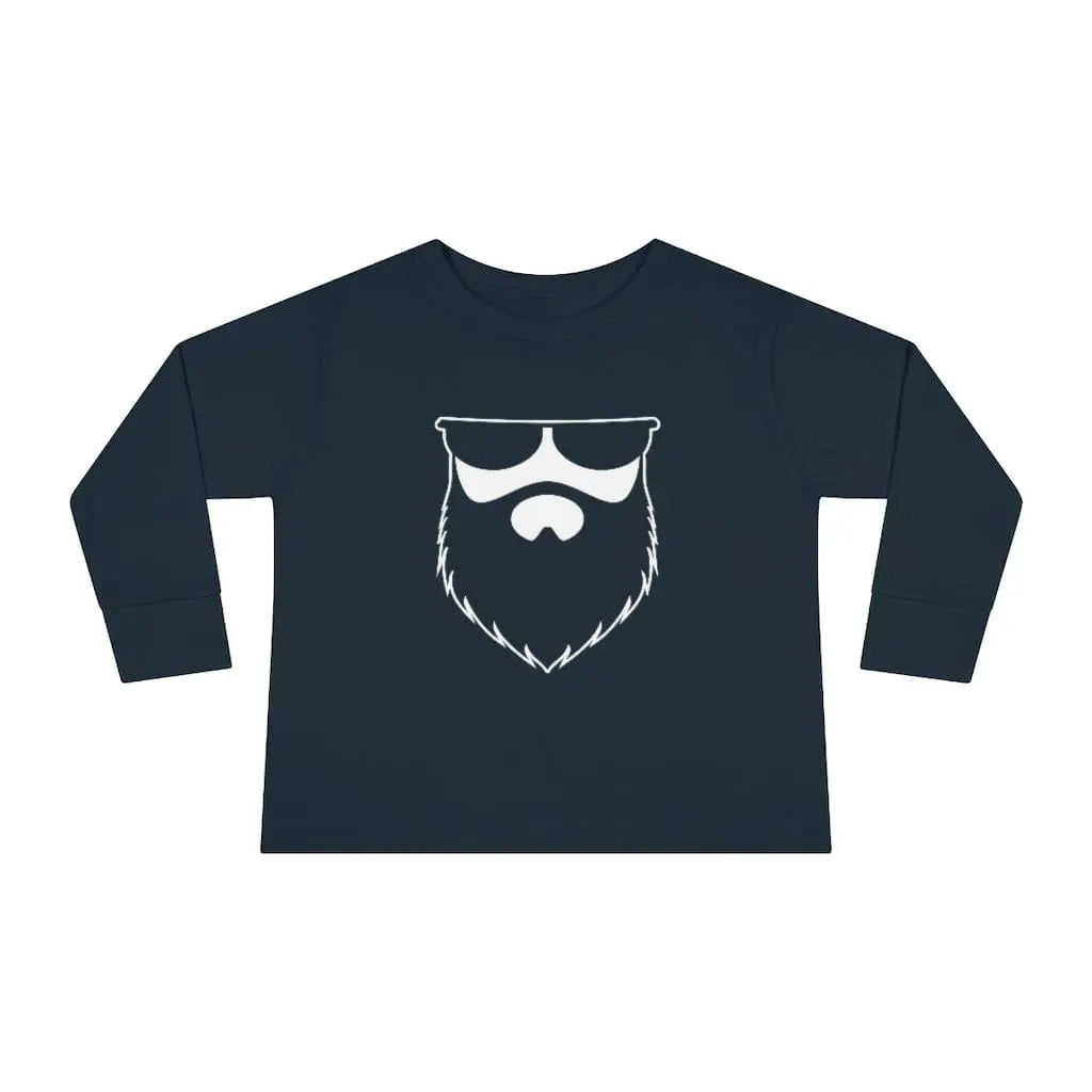 OG No Shave Life Beard Toddler Long Sleeve Shirt|Toddler Long Sleeve