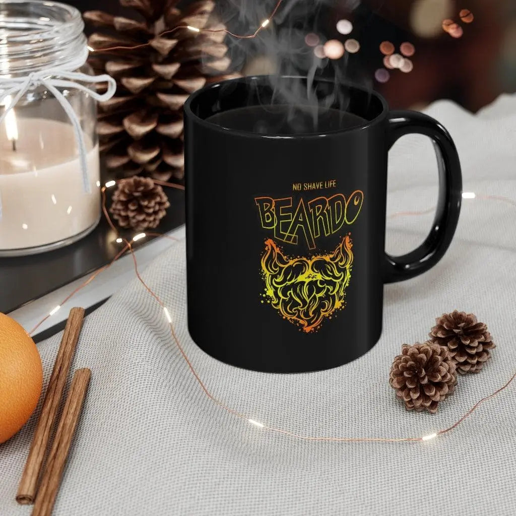 Beardo Black Ceramic Coffee Mug|Mug