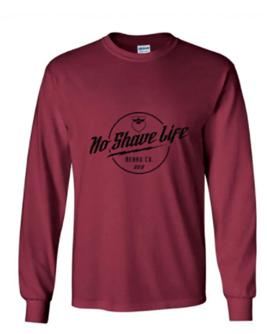 No Shave Life Crate Red Long Sleeve Shirt|Long Sleeve Shirt