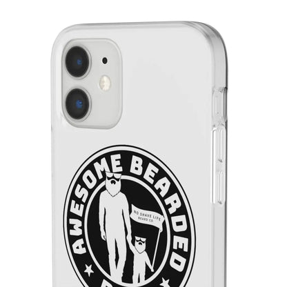 AWESOME BEARDED DAD White Durable Phone Case|Phone Case