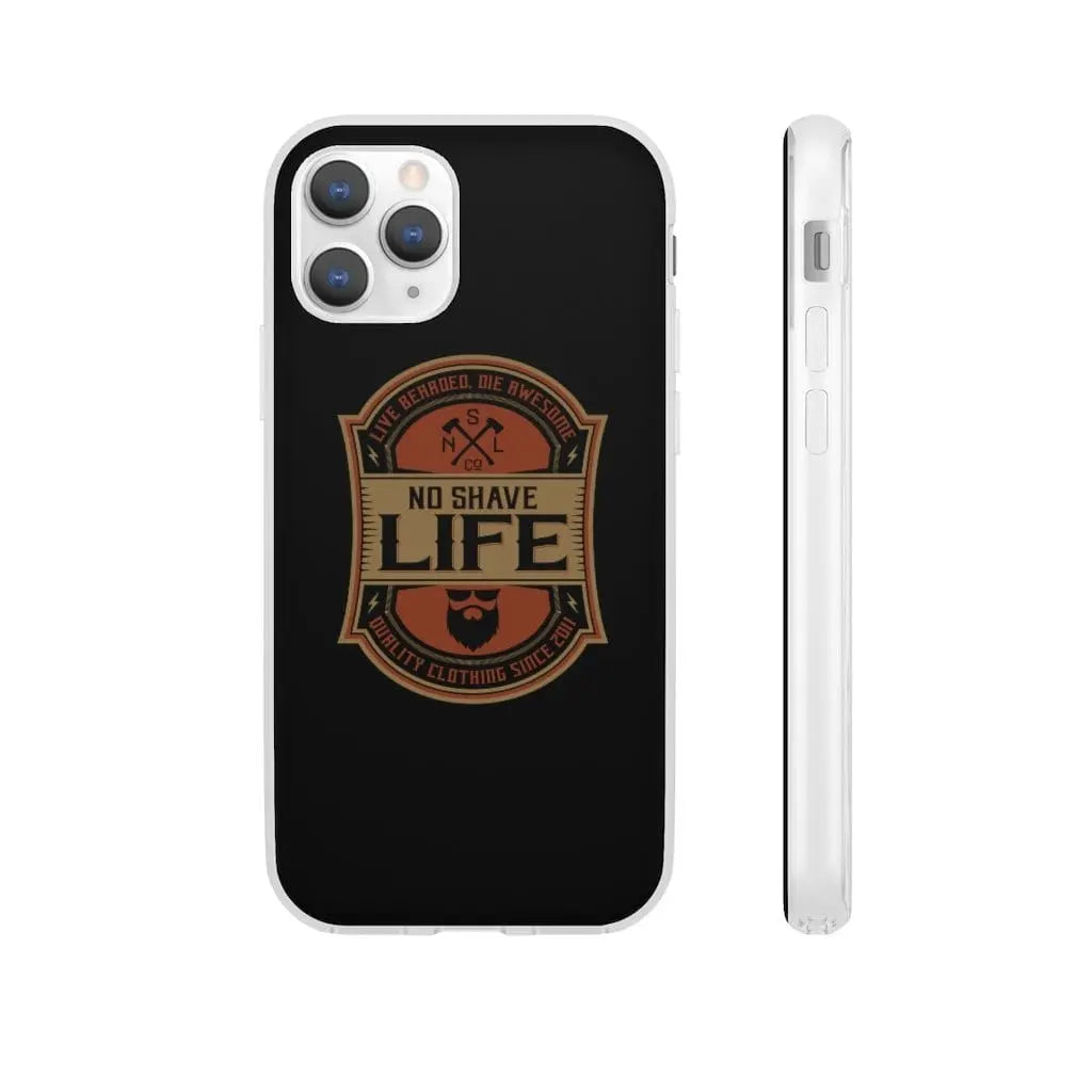 Live Bearded, Die Awesome Black Durable Phone Case|Phone Case