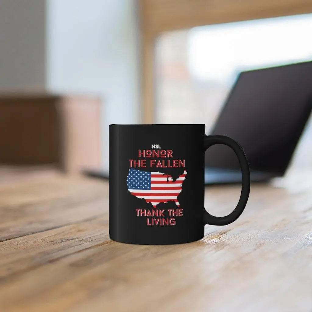 Honor the Fallen Black Ceramic Coffee Mug|Mug