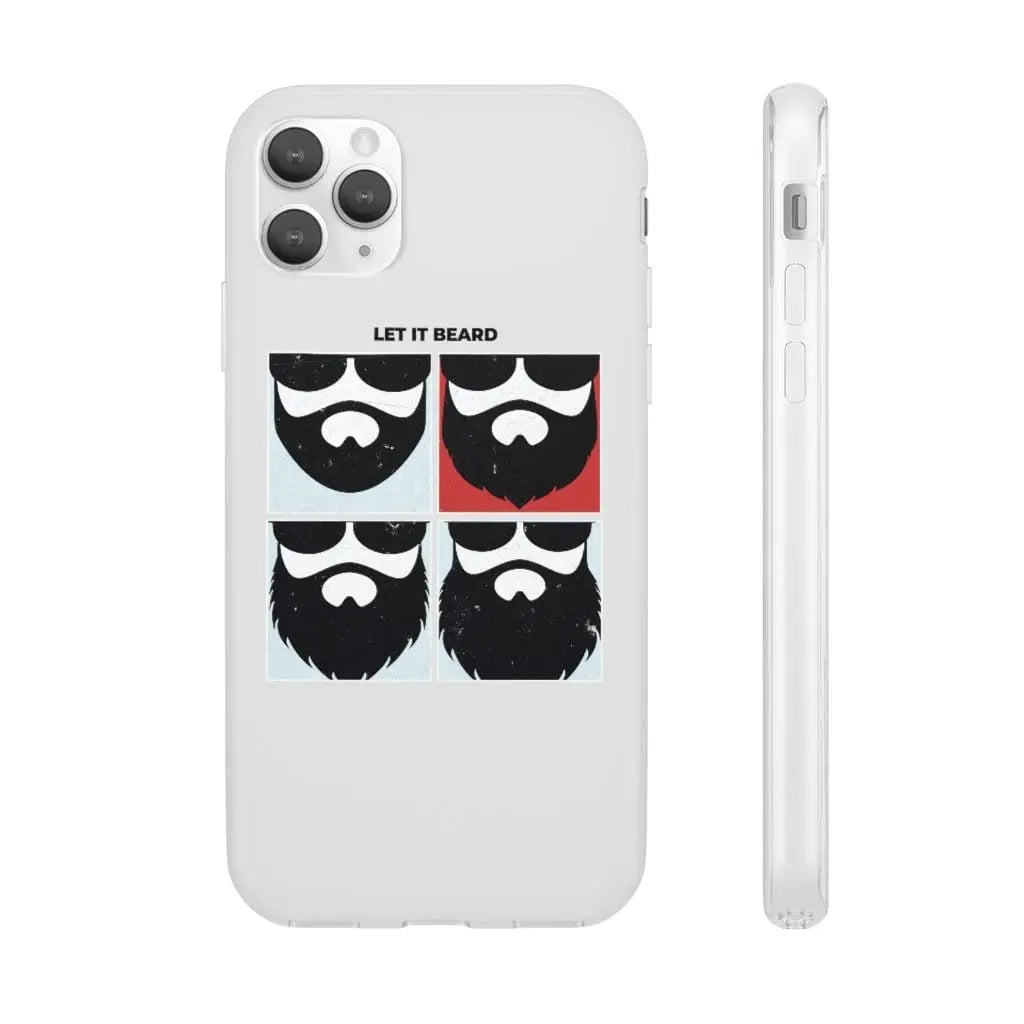 Let it Beard White Durable Phone Case|Phone Case