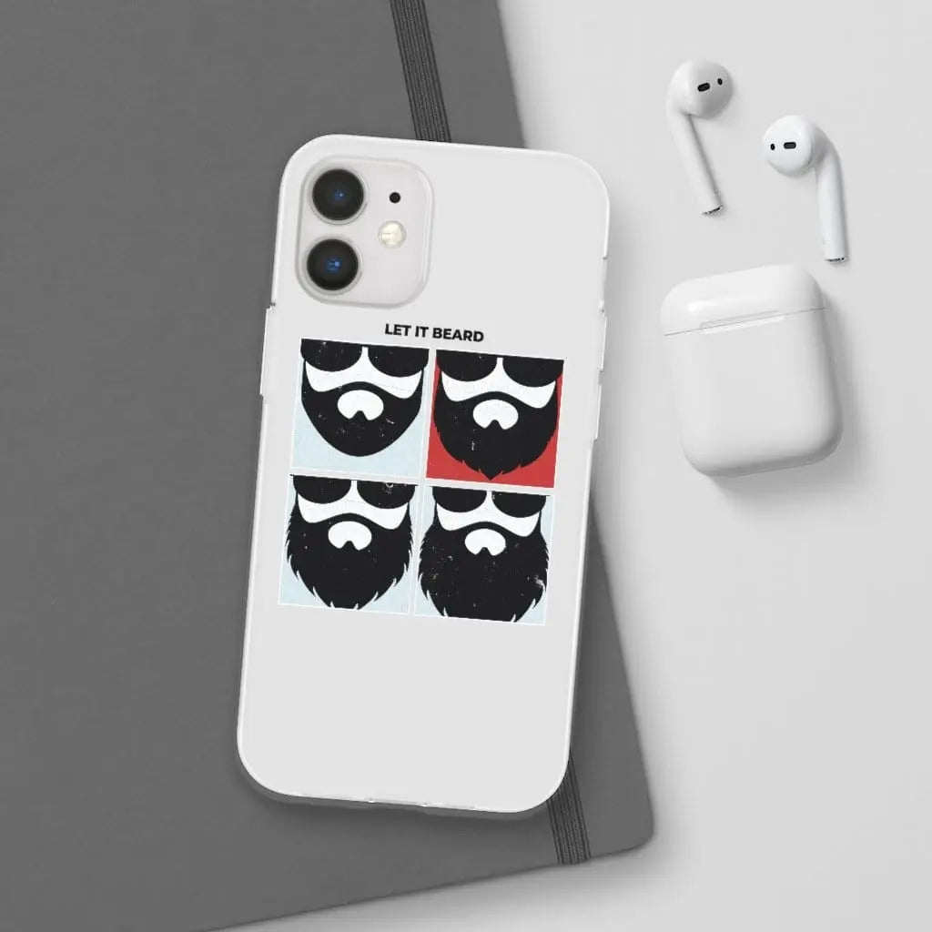 Let it Beard White Durable Phone Case|Phone Case