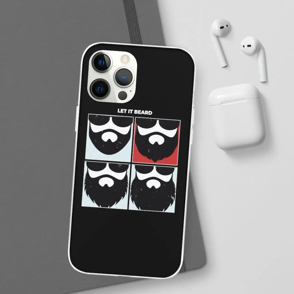 Let it Beard Black Durable Phone Case|Phone Case