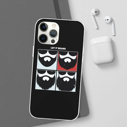 Let it Beard Black Durable Phone Case|Phone Case