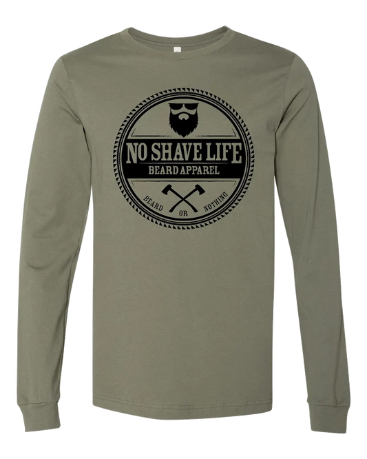 Circle Axe Military Green Long Sleeve Shirt|Long Sleeve Shirt