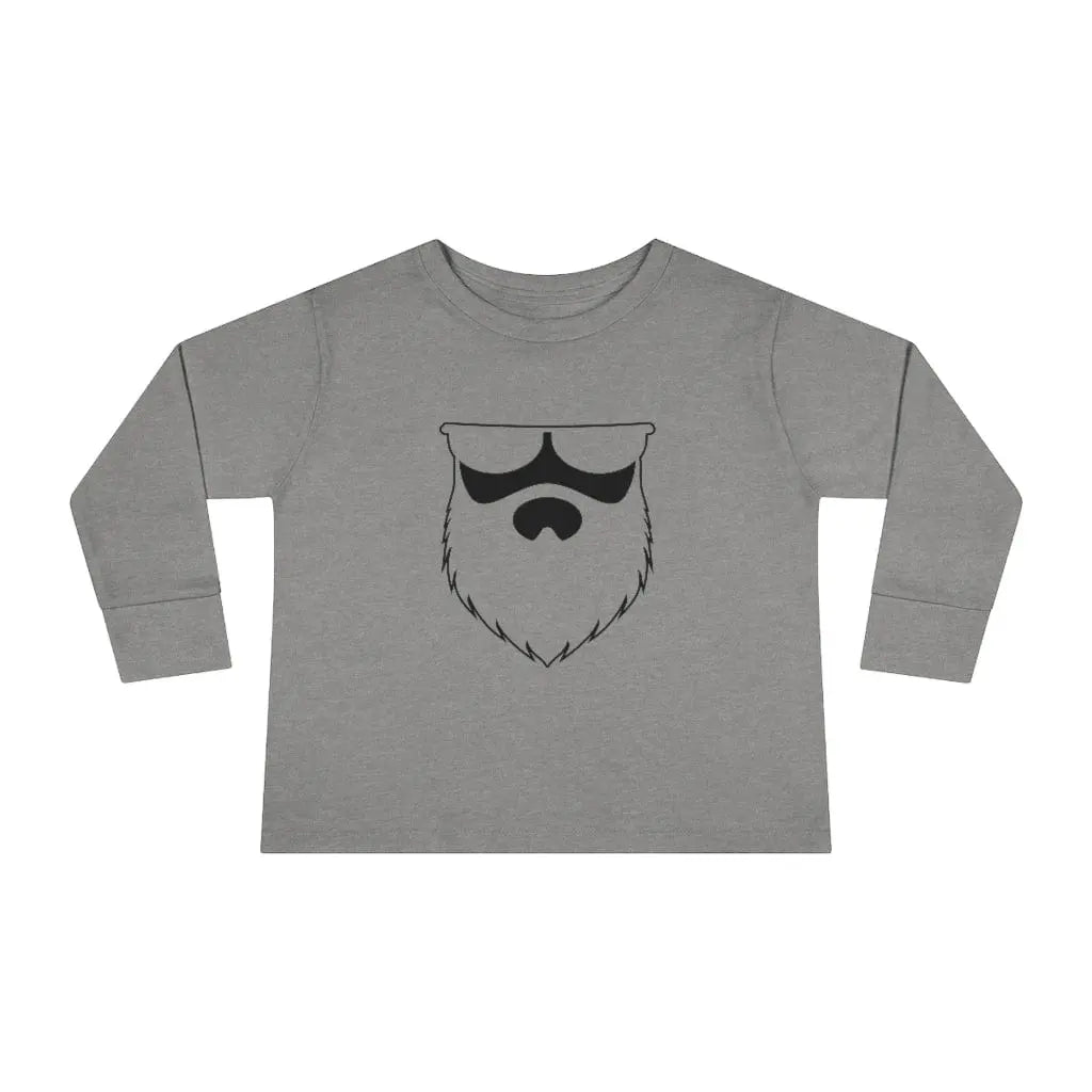 OG No Shave Life Beard Toddler Long Sleeve Shirt|Toddler Long Sleeve