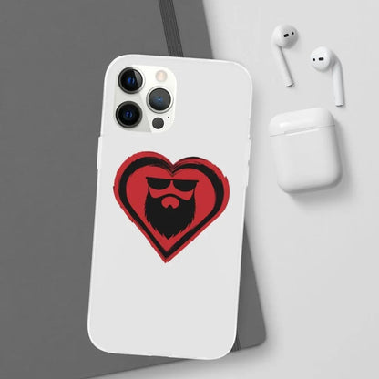 Beard Love White Durable Phone Case|Phone Case